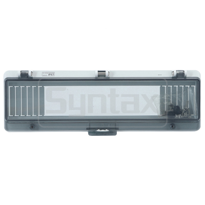 Syntax AW16 PC IP67 Waterproof Hinged Window 16 Modules With Knurled Screws 304*101*28mm