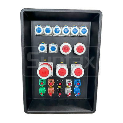 Syntax MD4 Three Phase 400A Power Distro Board Heavy Duty PE IP67 For Qatar Swimming Match 630x430x900mm