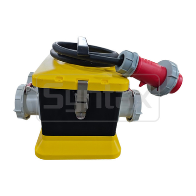 Syntax MZ12 PC Portable Distribution Box 4P 63A With 2m H07RN-F 5x10 Extension Cable Outdoors 308*238*277mm