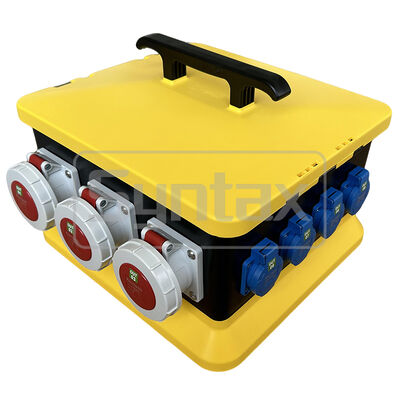 Syntax MZ24 IP67 Waterproof Portable Power Distribution Boards For 63A 400v Three Phase Electrical Supply Outdoors 37.7*34.8*27.7CM