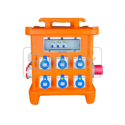 Syntax MK2 Portable Power Distribution Box 125A 3PH 400v Waterproof HDPE Distro Box 46*46*55CM