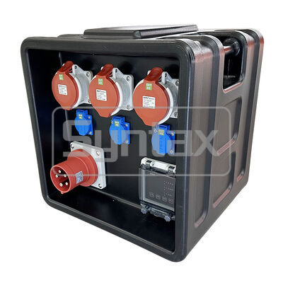 Syntax MD1 Three Phase 63A/5P HDPE Portable Distribution Box IP67 Waterproof for Stage Light Applications