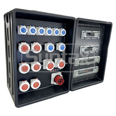 Syntax MD4 Three Phase 125AMP IP67 Waterproof HDPE Portable Power Distribution Panel Board For FIFA Sporting Events In Qatar 630x430x900mm