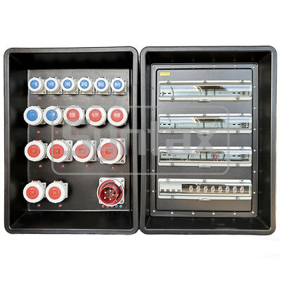 Syntax MD4 Three Phase IP67 Waterproof 125A/5P HDPE Portable Power Distribution Board for FIFA Sporting Events in Qatar 630x430x900mm