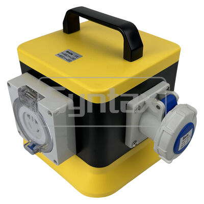 Syntax MZ6 IP67 Waterproof Portable Power Distribution Board 16A/3P 1-Phase Outdoors Yellow & Black Box 20*20*21.5CM