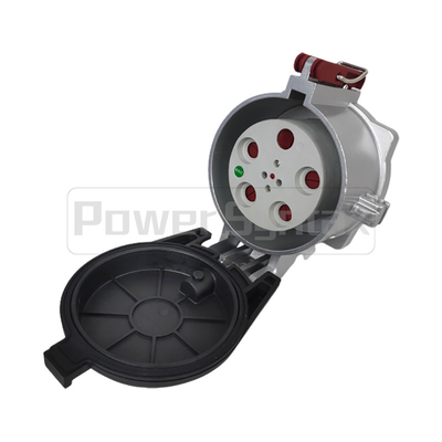 Wysokoprądowe gniazdo przemysłowe PowerSyntax 5P 250A IP67 380V Heavy Duty nr 75131