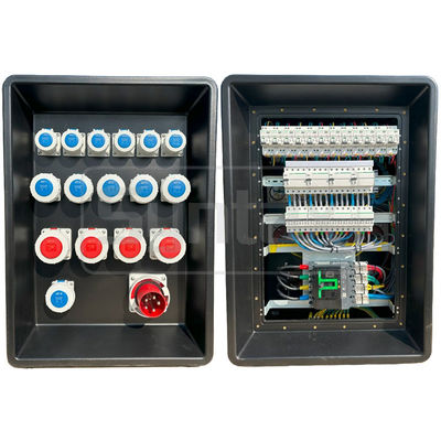Syntax MD4 Trzyfazowy 125A IP67 wodoodporny Distro zasilania HDPE z przełącznikami Schneidera i PowerSyntax