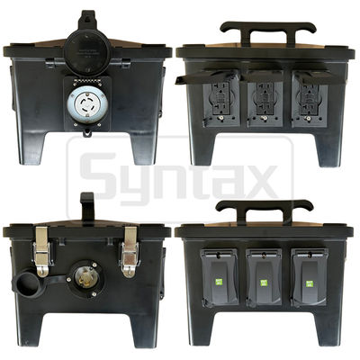 Syntax MP24 Wodoodporny Przenośny Rozdzielacz Zasilania 30A Jednofazowy 2-biegunowy 4-przewodowy Gniazda z certyfikatem UL/ETL